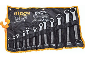 6-32mm Bộ cờ lê hai đầu vòng 12 chi tiết INGCO HKSPA3142 6-32mm Bộ cờ lê hai đầu vòng 12 chi tiết INGCO HKSPA3142