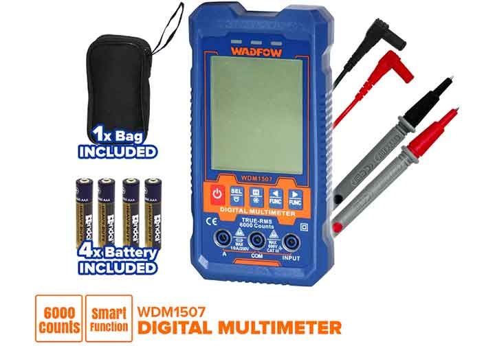 600V Đồng hồ vạn năng kỹ thuật số Wadfow WDM1507 600V Đồng hồ vạn năng kỹ thuật số Wadfow WDM1507