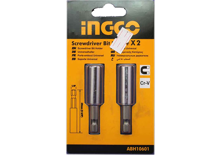 60mm Bộ mũi gắn vít 2 cái INGCO ABH10601 60mm Bộ mũi gắn vít 2 cái INGCO ABH10601