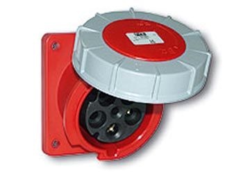 63A-4P-230V-6H-IP66/67 Ổ cắm gắn âm loại kín nước