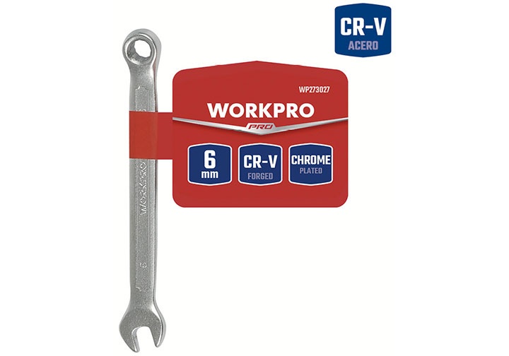 6mm Cờ lê vòng miệng thép CR-V Workpro WP273027