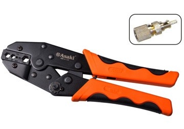 0.5-6mm2 Kiềm bấm cos lục giác Asaki AK-9125