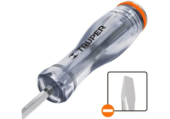 6x100mm Tuốc nơ vít đóng dẹp cán trong Truper 14158 (GO-1/4X4P) 6x100mm Tuốc nơ vít đóng dẹp cán trong Truper 14158 (GO-1/4X4P)