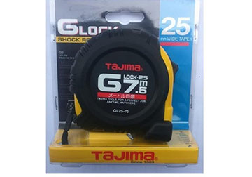 7.5m Thước cuộn thép chống va đập G-Lock Tajima G5P75M 7.5m Thước cuộn thép chống va đập G-Lock Tajima G5P75M