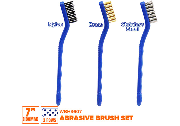 7" Bộ bàn chải đánh gỉ 3 chi tiết Wadfow WBH3607 7" Bộ bàn chải đánh gỉ 3 chi tiết Wadfow WBH3607