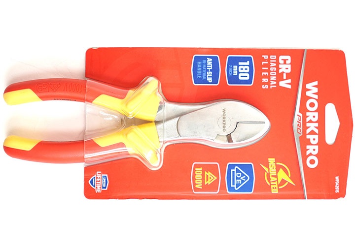 7" Kìm cắt cách điện Workpro WP342015 7" Kìm cắt cách điện Workpro WP342015