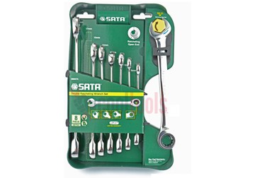 8-19mm Bộ vòng miệng tự động 8 chi tiết Sata 08-007 (08007A) 8-19mm Bộ vòng miệng tự động 8 chi tiết Sata 08-007 (08007A)