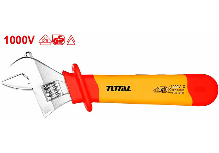 8" (200mm) Mỏ lết cách điện Total THIADW081 8" (200mm) Mỏ lết cách điện Total THIADW081