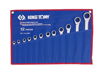 8-24mm cờ lê vòng miệng 12 cái hệ mét Kingtony 12112MR 8-24mm cờ lê vòng miệng 12 cái hệ mét Kingtony 12112MR
