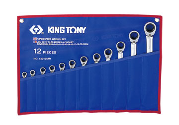 8-24mm cờ lê vòng miệng 12 cái hệ mét Kingtony 12212MR 8-24mm cờ lê vòng miệng 12 cái hệ mét Kingtony 12212MR