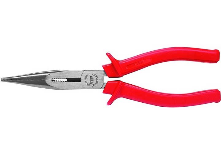 8" Kìm nhọn cán đỏ TOP TP-4001-8