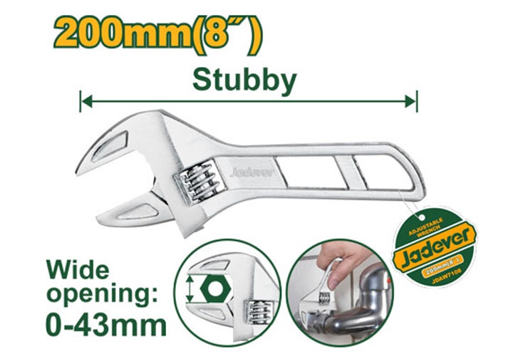 8" Mỏ lết Jadever JDAW7108