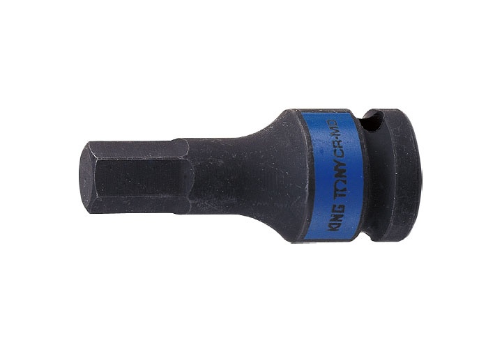 8mm Đầu tuýp lục giác đen 1/2" (dài 60mm) Kingtony 405508M