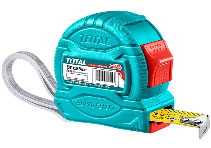 8mx25mm Thước cuộn thép Total TMT34825 8mx25mm Thước cuộn thép Total TMT34825