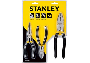Bộ 3 kìm cắt, kìm điện, kìm nhọn Stanley STHT90162 (STHT90162-8)