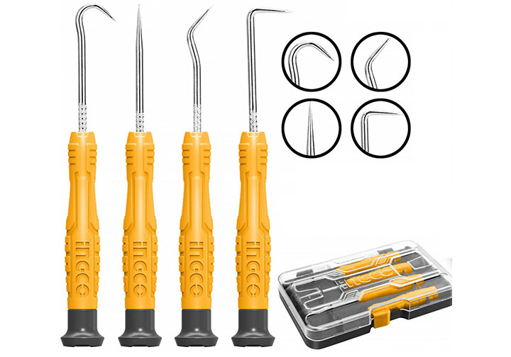 Bộ 4 gắp và móc ron xe ô tô Ingco HKPHS0401 Bộ 4 gắp và móc ron xe ô tô Ingco HKPHS0401