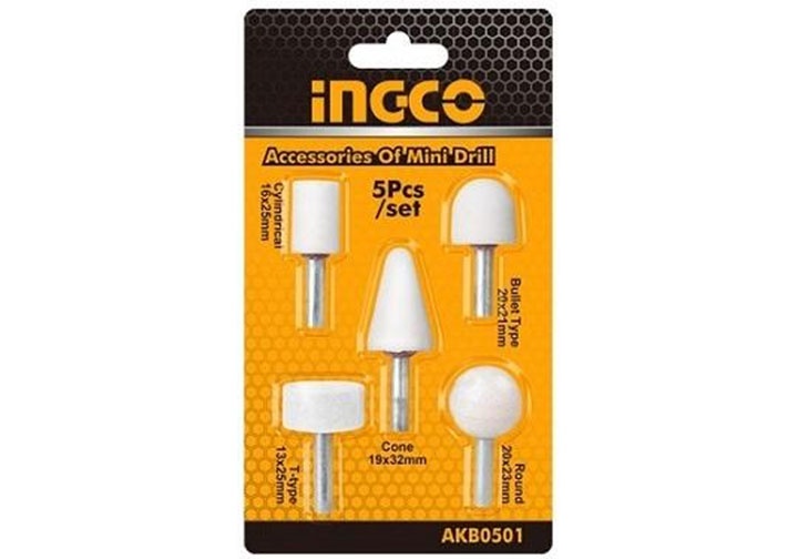 Bộ 5 đá mài (dùng cho máy PDG4003) Ingco AKB0501 Bộ 5 đá mài (dùng cho máy PDG4003) Ingco AKB0501