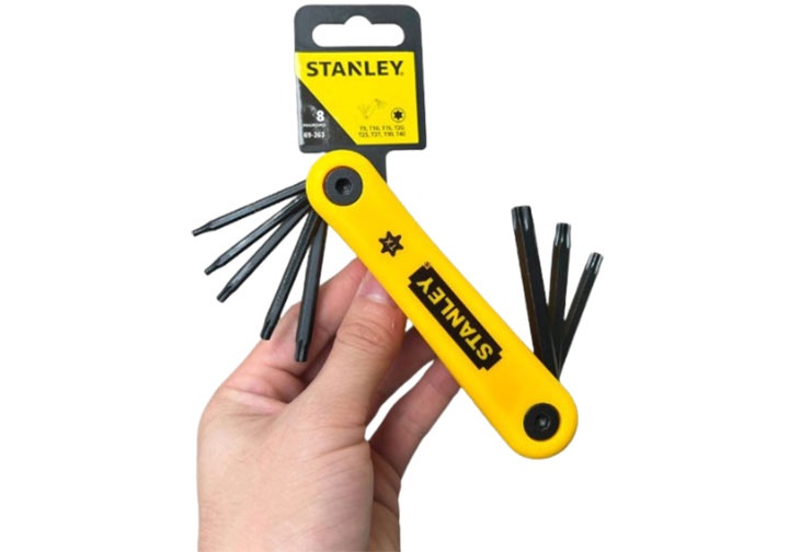 T9-T40 Bộ chìa lục giác sao 8 cây Stanley 69-263