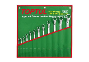 Bộ cờ lê 2 đầu vòng 45 độ 12 món Toptul GAAA1201 Bộ cờ lê 2 đầu vòng 45 độ 12 món Toptul GAAA1201