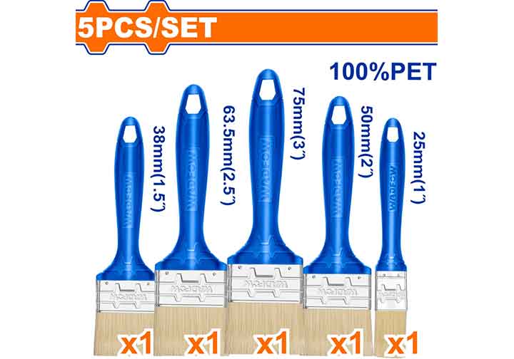 Bộ cọ sơn nước 5 chi tiết Wadfow WPB4952 Bộ cọ sơn nước 5 chi tiết Wadfow WPB4952