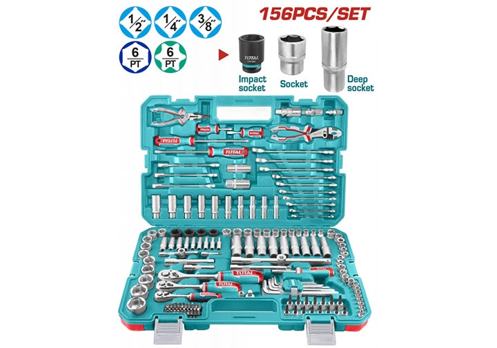 Bộ đồ nghề 156 chi tiết Total Total THKTHP21566