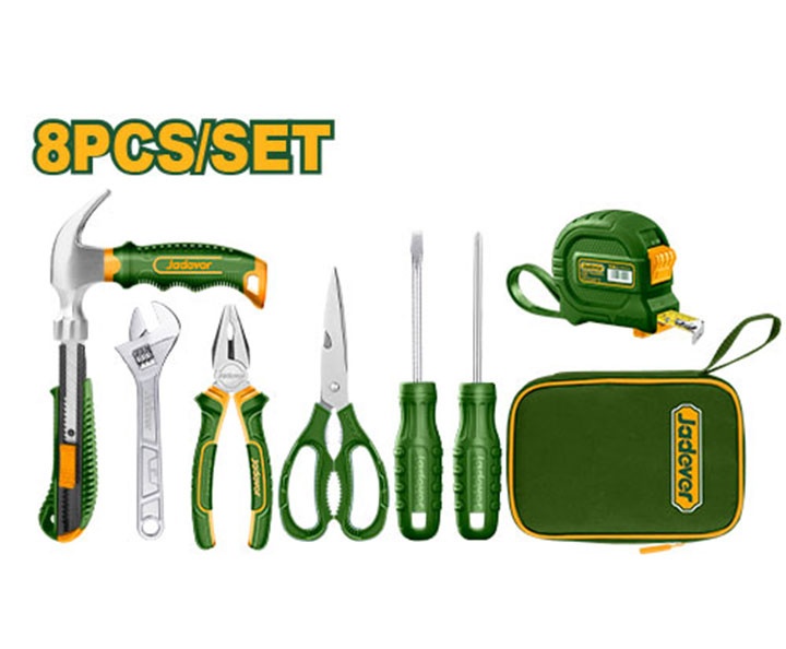 Bộ đồ nghề cầm tay 8 chi tiết Jadever JDHS1M08 Bộ đồ nghề cầm tay 8 chi tiết Jadever JDHS1M08