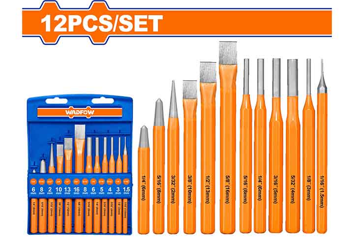 Bộ mũi đục sắt 12 chi tiết Wadfow WCC8312 Bộ mũi đục sắt 12 chi tiết Wadfow WCC8312