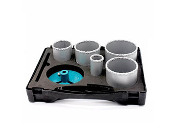 Bộ mũi khoét lỗ kiếng (cacbua) 7 chi tiết Total TACSH2071 Bộ mũi khoét lỗ kiếng (cacbua) 7 chi tiết Total TACSH2071