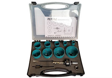 Bộ mũi khoét lỗ kim loại 13 chi tiết Total TACSH0131 Bộ mũi khoét lỗ kim loại 13 chi tiết Total TACSH0131