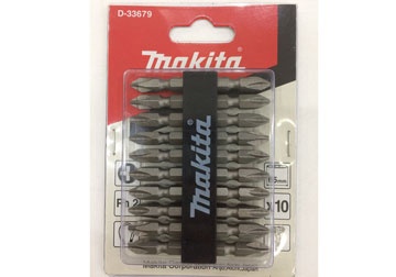65mm Bộ mũi vít hai đầu PH2 10 chi tiết Makita D-33679