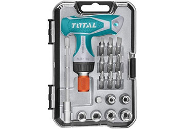 Bộ mũi vít 18 chi tiết Total TACSD30186 (Bỏ mẫu, model thay thế là TACSD30316) Bộ mũi vít 18 chi tiết Total TACSD30186 (Bỏ mẫu, model thay thế là TACSD30316)