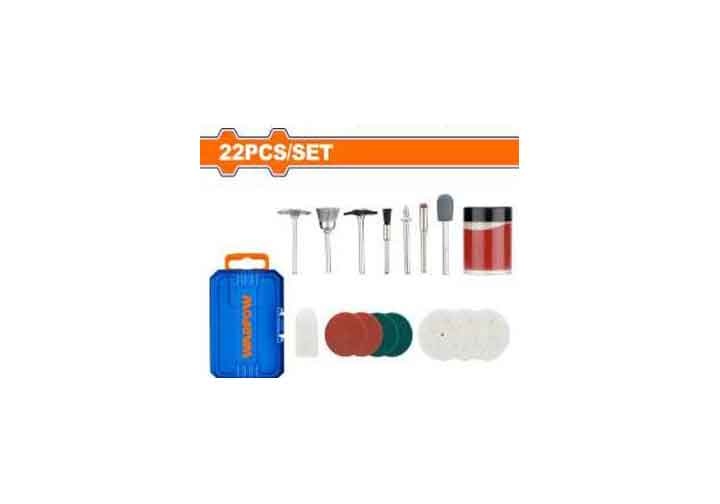 Bộ phụ kiện máy mài mini 22 chi tiết Wadfow WRR6022