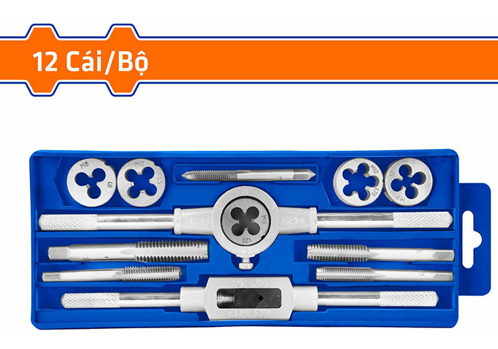 M5-M12 Bộ taro ren 12 chi tiết Wadfow WAJ1L01 M5-M12 Bộ taro ren 12 chi tiết Wadfow WAJ1L01