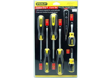 Bộ tô vít (6 cây tặng 1 tô vít thử điện) Stanley 92-002 (Bỏ mẫu, đổi qua STMT66679)