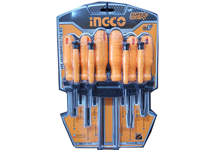 Bộ tuốc nơ vít đa năng 10 chi tiết Ingco HKSD1058 Bộ tuốc nơ vít đa năng 10 chi tiết Ingco HKSD1058