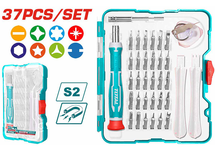 Bộ tuốc nơ vít đa năng 37 chi tiết Total TACSD30376 Bộ tuốc nơ vít đa năng 37 chi tiết Total TACSD30376