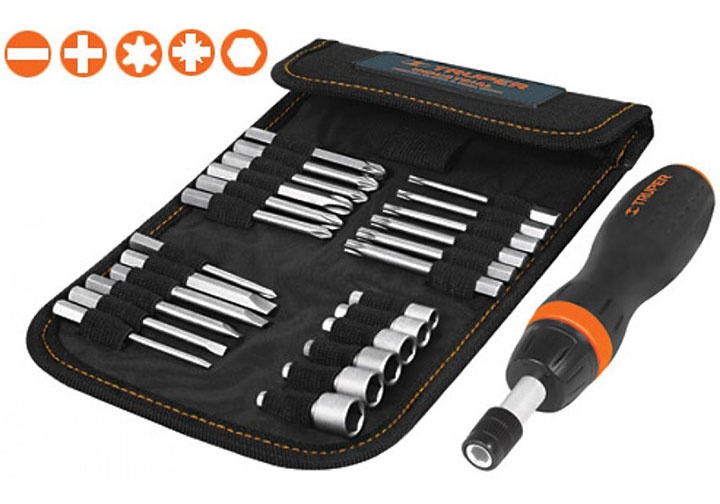 Bộ tuốc nơ vít đuôi lục giác 1/4" 18 chi tiết Truper 18219 (JDM-26) Bộ tuốc nơ vít đuôi lục giác 1/4" 18 chi tiết Truper 18219 (JDM-26)