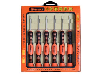 Bộ vít viễn thông 6 chi tiết Asaki AK-9074 Bộ vít viễn thông 6 chi tiết Asaki AK-9074