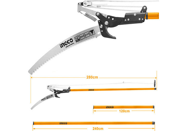 Dụng cụ cưa cắt cành trên cao Ingco HEPS25281 Dụng cụ cưa cắt cành trên cao Ingco HEPS25281