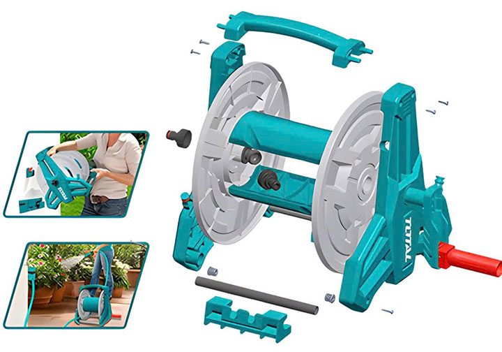 Dụng cụ cuộn ống nước nhựa (tối đa 40m) Total THHR40121 Dụng cụ cuộn ống nước nhựa (tối đa 40m) Total THHR40121