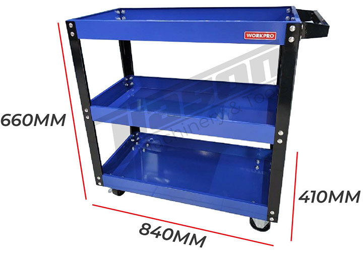 Kệ đựng đồ nghề 3 tầng Workpro WP285001 Kệ đựng đồ nghề 3 tầng Workpro WP285001