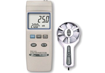 Máy đo tốc độ gió/nhiệt độ điện tử Lutron YK-80AM