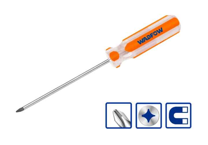 PH1x100mm Tuốc nơ vít bake cán sọc Wadfow WSD6914 PH1x100mm Tuốc nơ vít bake cán sọc Wadfow WSD6914