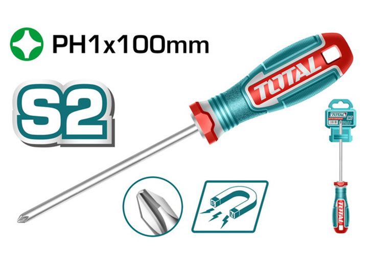 PH1x100mm Tuốc nơ vít bake Total TSDPH1100 PH1x100mm Tuốc nơ vít bake Total TSDPH1100