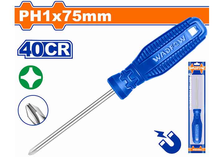 PH1x75mm Tuốc nơ vít bake Wadfow WSD4913 PH1x75mm Tuốc nơ vít bake Wadfow WSD4913