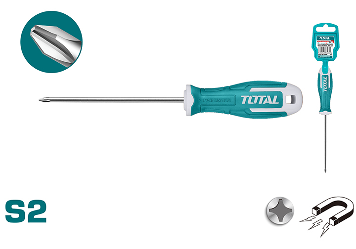 PH2x125mm Tuốc nơ vít bake Total THT26PH2125 PH2x125mm Tuốc nơ vít bake Total THT26PH2125