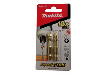 PH2x50mm Bộ mũi vít Torsion 2 chi tiết Makita B-39160 PH2x50mm Bộ mũi vít Torsion 2 chi tiết Makita B-39160