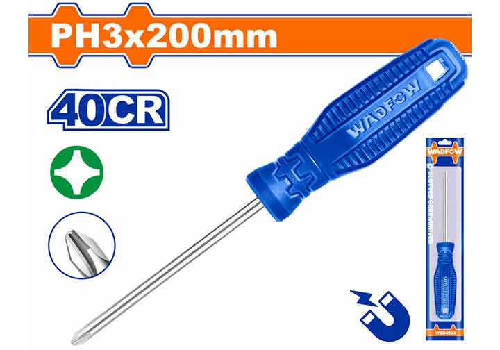 PH3x200mm Tuốc nơ vít bake Wadfow WSD4938 PH3x200mm Tuốc nơ vít bake Wadfow WSD4938