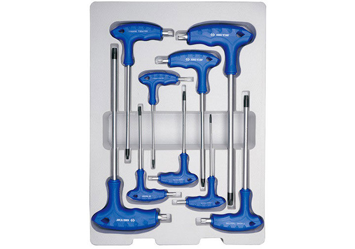 T10-T50 Bộ lục giác đầu bông chữ T 9 chi tiết Kingtony 22309PR T10-T50 Bộ lục giác đầu bông chữ T 9 chi tiết Kingtony 22309PR