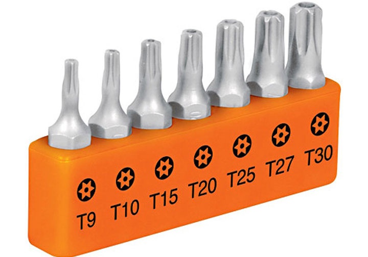 T9-T30 Bộ mũi vít đầu sao 7 chi tiết Truper 17797 (P7-15TS) T9-T30 Bộ mũi vít đầu sao 7 chi tiết Truper 17797 (P7-15TS)